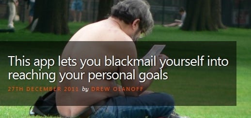 This app lets you blackmail yourself into reaching your personal goals