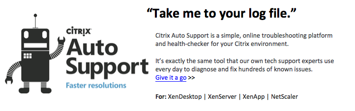 Introducing Citrix Auto Support – Help is on the way
