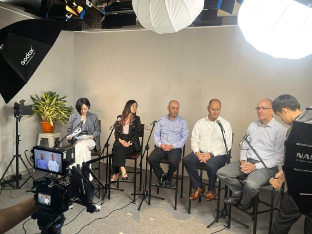 Podcast recording between Infor SunSystems management team and TRG