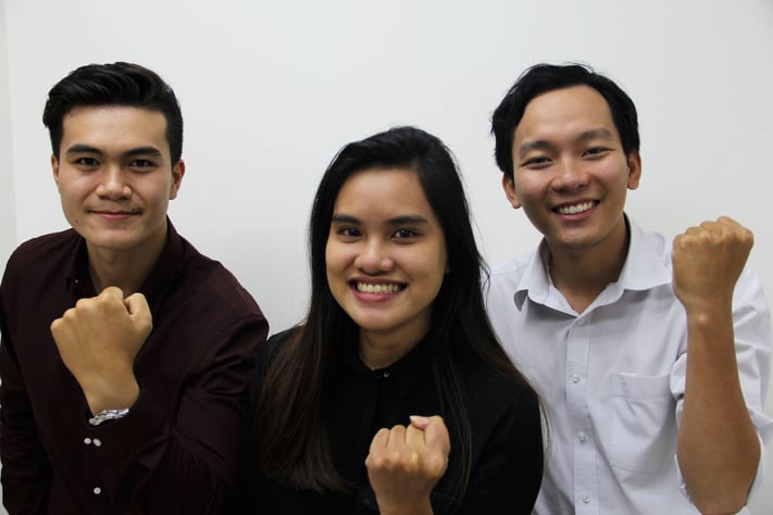 RMIT Vietnam interns at TRG