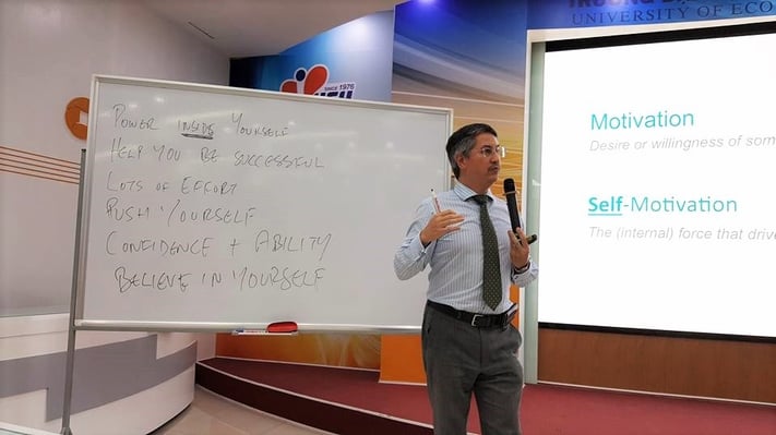 Rick Yvanovich at UEH self-motivation seminar