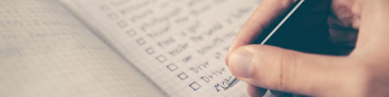Behavioural checklist performance review