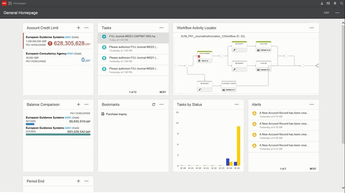 Infor SunSystems 6.3 Homepage