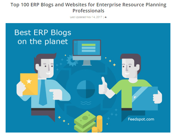 Top 100 ERP Blogs and Websites for ERP