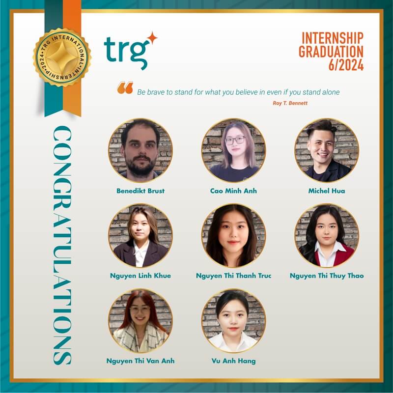 Intern graduation | TRGers' July Highlights