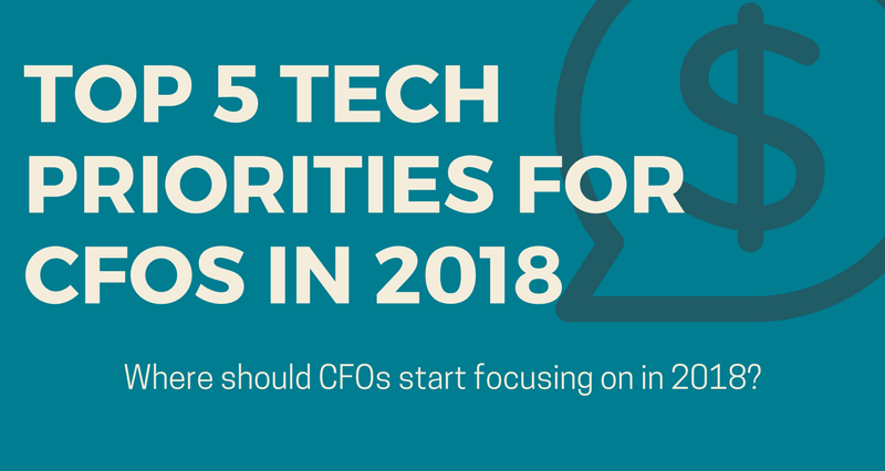[Infographic] 5 Key Technology Priorities for CFOs in 2018