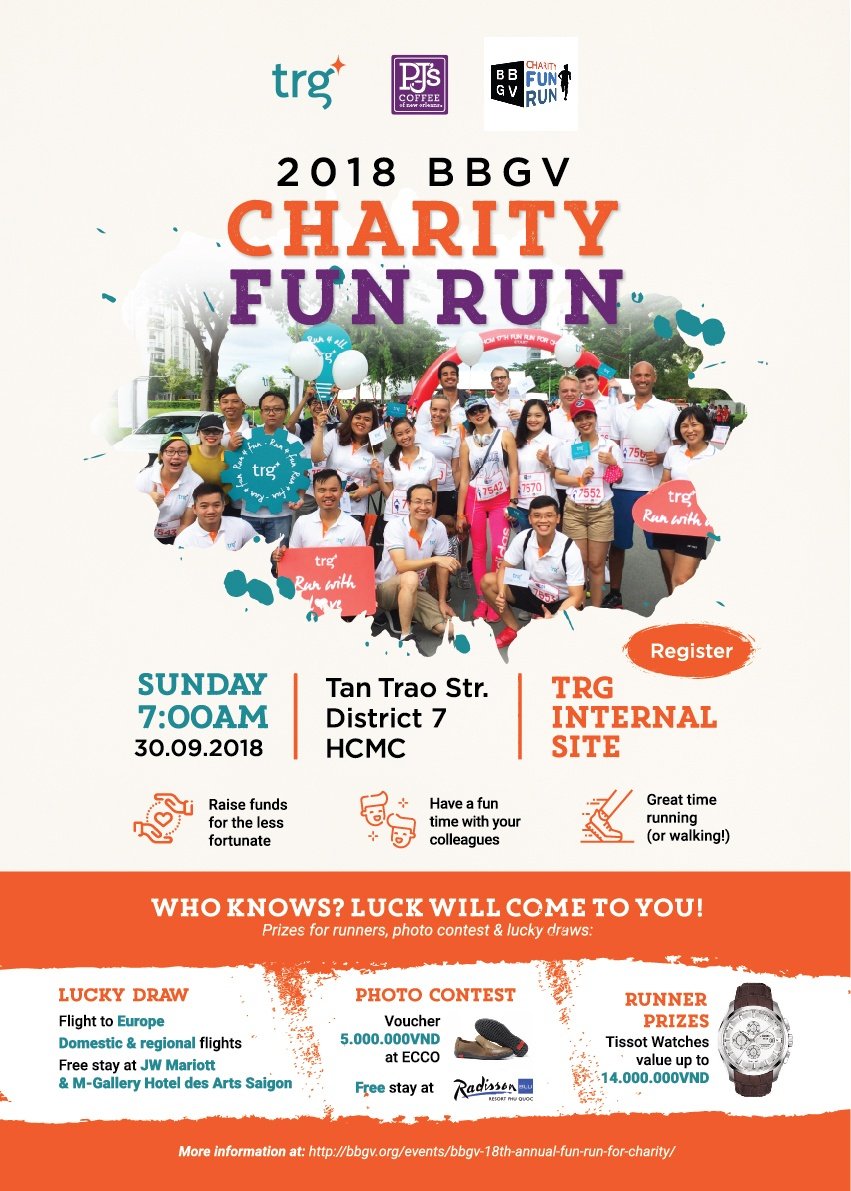 Come and join the BBGV Charity Fun Run with TRG International
