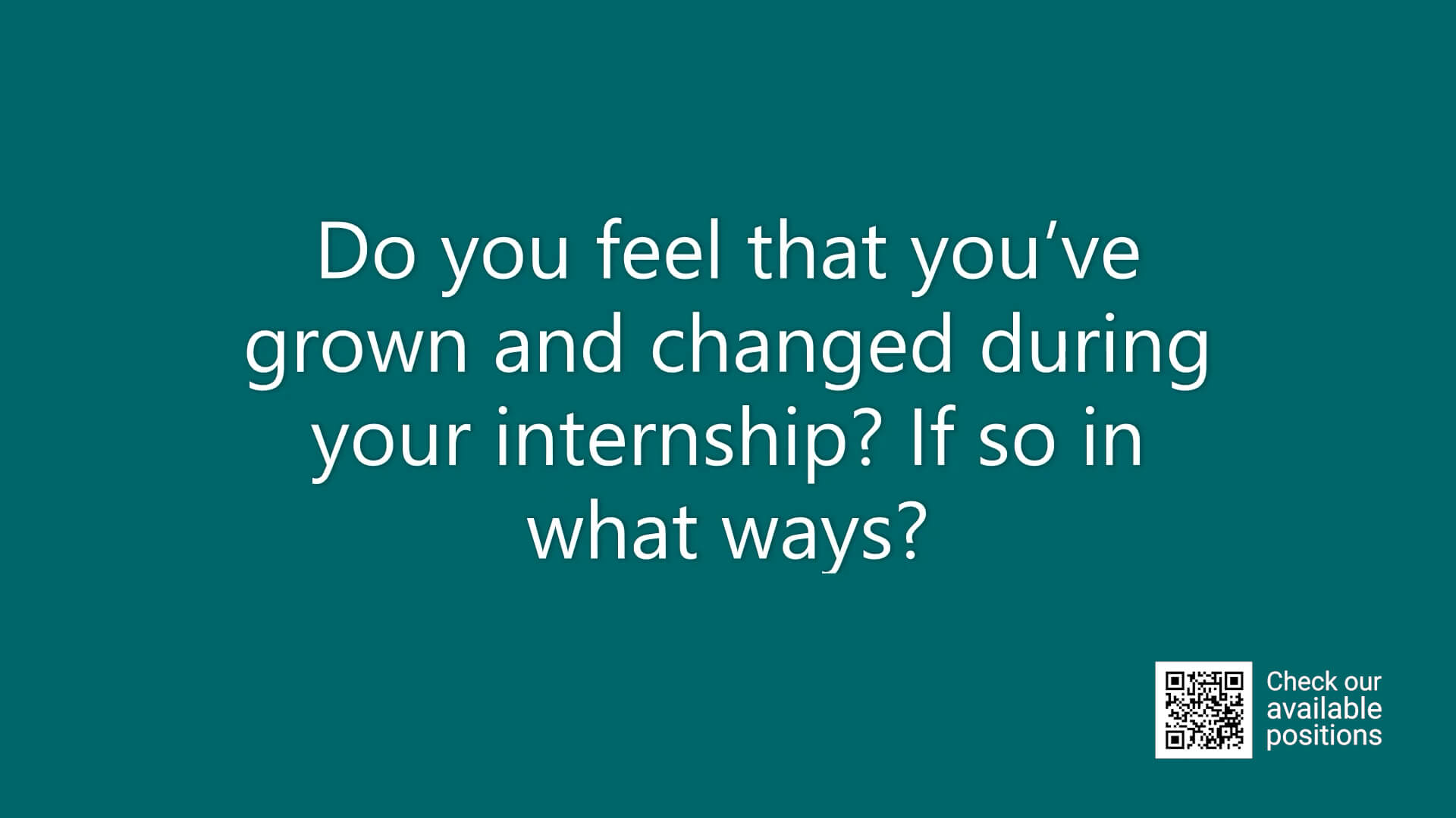 Internship testimonials - Episode 37: How TRG interns have grown and changed