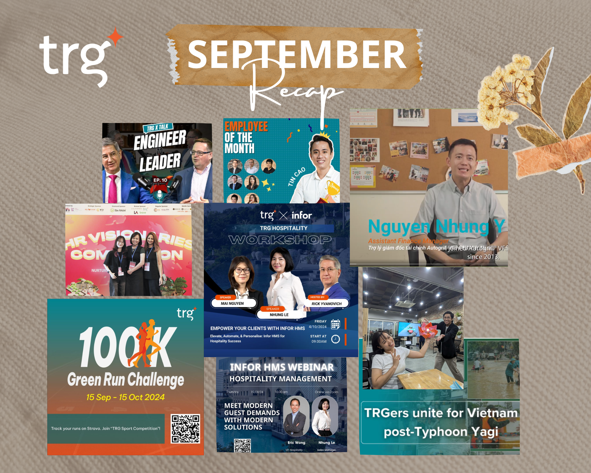 September Highlights: Typhoon Relief, Hospitality Workshops & HR Visionaries