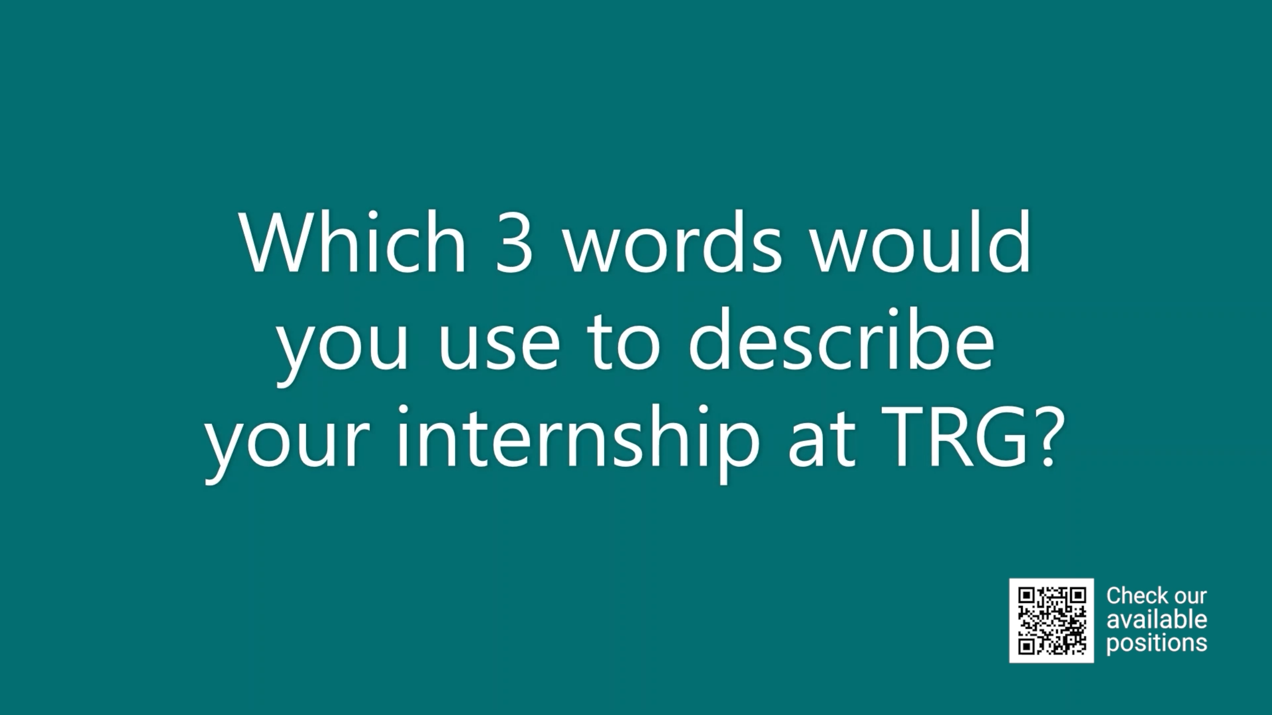 3 Words To Describe Internship Experience